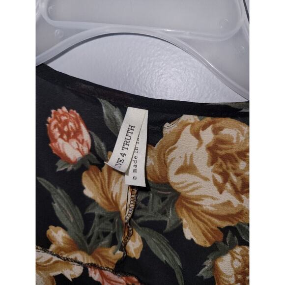 Live 4 Truth Shear Open Front Woven top Cardigan Vest Small - Picture 5 of 7